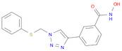 Benzamide, N-hydroxy-3-[1-[(phenylthio)methyl]-1H-1,2,3-triazol-4-yl]-