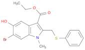 1H-Indole-3-carboxylic acid, 6-bromo-5-hydroxy-1-methyl-2-[(phenylthio)methyl]-, ethyl ester
