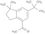 Ethanone, 1-[6-(1,1-dimethylethyl)-2,3-dihydro-1,1-dimethyl-1H-inden-4-yl]-