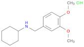 Benzenemethanamine, N-cyclohexyl-3,4-dimethoxy-, hydrochloride (1:1)