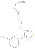 Pyridine, 3-[4-(hexyloxy)-1,2,5-thiadiazol-3-yl]-1,2,5,6-tetrahydro-1-methyl-