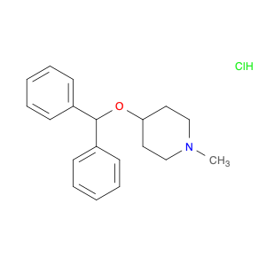 Piperidine, 4-(diphenylmethoxy)-1-methyl-, hydrochloride (1:1)