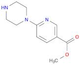 3-Pyridinecarboxylic acid, 6-(1-piperazinyl)-, methyl ester