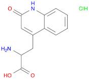 4-Quinolinepropanoic acid, α-amino-1,2-dihydro-2-oxo-, hydrochloride (1:1)