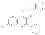 Benzamide, N-[(1Z)-2-chloro-2-(4-methylphenyl)-1-(1-piperidinylcarbonyl)ethenyl]-