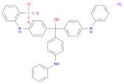 Benzenesulfonic acid, [[4-[hydroxybis[4-(phenylamino)phenyl]methyl]phenyl]amino]-, monosodium salt (9CI)
