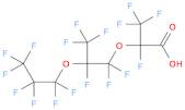 Propanoic acid, 2,3,3,3-tetrafluoro-2-[1,1,2,3,3,3-hexafluoro-2-(1,1,2,2,3,3,3-heptafluoropropoxy)…