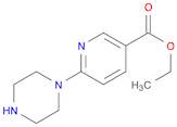3-Pyridinecarboxylic acid, 6-(1-piperazinyl)-, ethyl ester