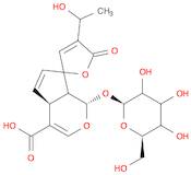 Spiro[cyclopenta[c]pyran-7(1H),2'(5'H)-furan]-4-carboxylic acid, 1-(β-D-glucopyranosyloxy)-4a,7a-dihydro-4'-[(1S)-1-hydroxyethyl]-5'-oxo-, (1S,2'R,4aS,7aS)-