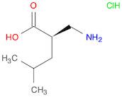 Pentanoic acid, 2-(aminomethyl)-4-methyl-, hydrochloride (1:1), (2R)-