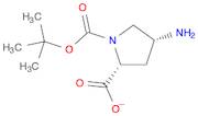 1,2-Pyrrolidinedicarboxylic acid, 4-amino-, 1-(1,1-dimethylethyl) ester, (2R,4R)-