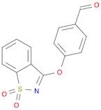 Benzaldehyde, 4-[(1,1-dioxido-1,2-benzisothiazol-3-yl)oxy]-