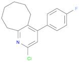 Cycloocta[b]pyridine, 2-chloro-4-(4-fluorophenyl)-5,6,7,8,9,10-hexahydro-