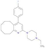 Cycloocta[b]pyridine, 2-(4-ethyl-1-piperazinyl)-4-(4-fluorophenyl)-5,6,7,8,9,10-hexahydro-