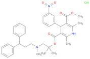 3,5-Pyridinedicarboxylic acid, 1,4-dihydro-2,6-dimethyl-4-(3-nitrophenyl)-, 3-[2-[(3,3-diphenylpropyl)methylamino]-1,1-dimethylethyl] 5-methyl ester, hydrochloride (1:1)
