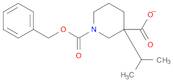 1,3-Piperidinedicarboxylic acid, 3-(1-methylethyl)-, 1-(phenylmethyl) ester