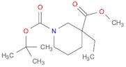 1,3-Piperidinedicarboxylic acid, 3-ethyl-, 1-(1,1-dimethylethyl) 3-methyl ester