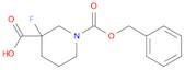 1,3-Piperidinedicarboxylic acid, 3-fluoro-, 1-(phenylmethyl) ester