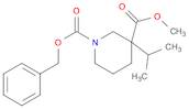 1,3-Piperidinedicarboxylic acid, 3-(1-methylethyl)-, 3-methyl 1-(phenylmethyl) ester