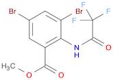Benzoic acid, 3,5-dibromo-2-[(2,2,2-trifluoroacetyl)amino]-, methyl ester