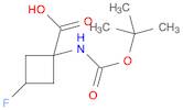 Cyclobutanecarboxylic acid, 1-[[(1,1-dimethylethoxy)carbonyl]amino]-3-fluoro-