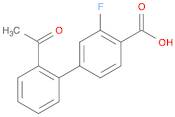 [1,1'-Biphenyl]-4-carboxylic acid, 2'-acetyl-3-fluoro-