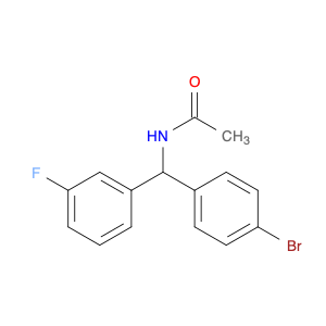 Acetamide, N-[(4-bromophenyl)(3-fluorophenyl)methyl]-