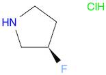 Pyrrolidine, 3-fluoro-, hydrochloride (1:1), (3R)-