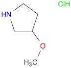 Pyrrolidine, 3-methoxy-, hydrochloride (1:1)