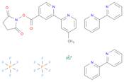 Ruthenium(2+), bis(2,2'-bipyridine-κN1,κN1')[1-[[(4'-methyl[2,2'-bipyridin]-4-yl-κN1,κN1')carbonyl]oxy]-2,5-pyrrolidinedione]-, (OC-6-33)-, hexafluorophosphate(1-) (1:2)