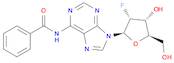 Adenosine, N-benzoyl-2'-deoxy-2'-fluoro-