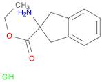 1H-Indene-2-carboxylic acid, 2-amino-2,3-dihydro-, ethyl ester, hydrochloride (1:1)