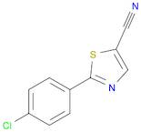 5-Thiazolecarbonitrile, 2-(4-chlorophenyl)-