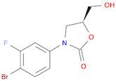 2-Oxazolidinone, 3-(4-bromo-3-fluorophenyl)-5-(hydroxymethyl)-, (5S)-