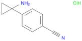 Benzonitrile, 4-(1-aminocyclopropyl)-, hydrochloride (1:1)