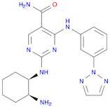 5-Pyrimidinecarboxamide, 2-[[(1R,2S)-2-aminocyclohexyl]amino]-4-[[3-(2H-1,2,3-triazol-2-yl)phenyl]amino]-
