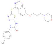 Urea, N-(4-methylphenyl)-N'-[5-[[7-[3-(4-morpholinyl)propoxy]-4-quinazolinyl]thio]-1,3,4-thiadiazol-2-yl]-