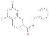 Pyrido[3,4-d]pyrimidine-7(6H)-carboxylic acid, 2,4-dichloro-5,8-dihydro-, phenylmethyl ester