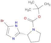 1-Pyrrolidinecarboxylic acid, 2-(5-bromo-1H-imidazol-2-yl)-, 1,1-dimethylethyl ester, (2R)-