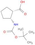 Cyclopentanecarboxylic acid, 2-[[(1,1-dimethylethoxy)carbonyl]amino]-, (1S,2R)-
