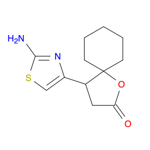 1-Oxaspiro[4.5]decan-2-one, 4-(2-amino-4-thiazolyl)-