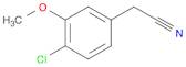 Benzeneacetonitrile, 4-chloro-3-methoxy-