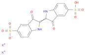 1H-Indole-5-sulfonic acid, 2-(1,3-dihydro-3-oxo-5-sulfo-2H-indol-2-ylidene)-2,3-dihydro-3-oxo-, potassium salt (1:2)