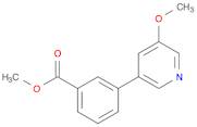 Benzoic acid, 3-(5-methoxy-3-pyridinyl)-, methyl ester