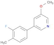 Pyridine, 3-(3-fluoro-4-methylphenyl)-5-methoxy-