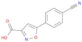 3-Isoxazolecarboxylic acid, 5-(4-cyanophenyl)-