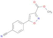 3-Isoxazolecarboxylic acid, 5-(4-cyanophenyl)-, methyl ester