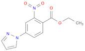 Benzoic acid, 2-nitro-4-(1H-pyrazol-1-yl)-, ethyl ester