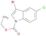 1H-Indole-1-carboxylic acid, 3-bromo-5-chloro-, ethyl ester