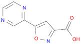 3-Isoxazolecarboxylic acid, 5-(2-pyrazinyl)-